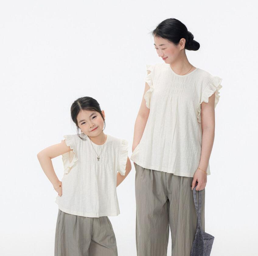 2026新作BOBO★子供服&親子服　トップス★90cm〜大人着用 3色