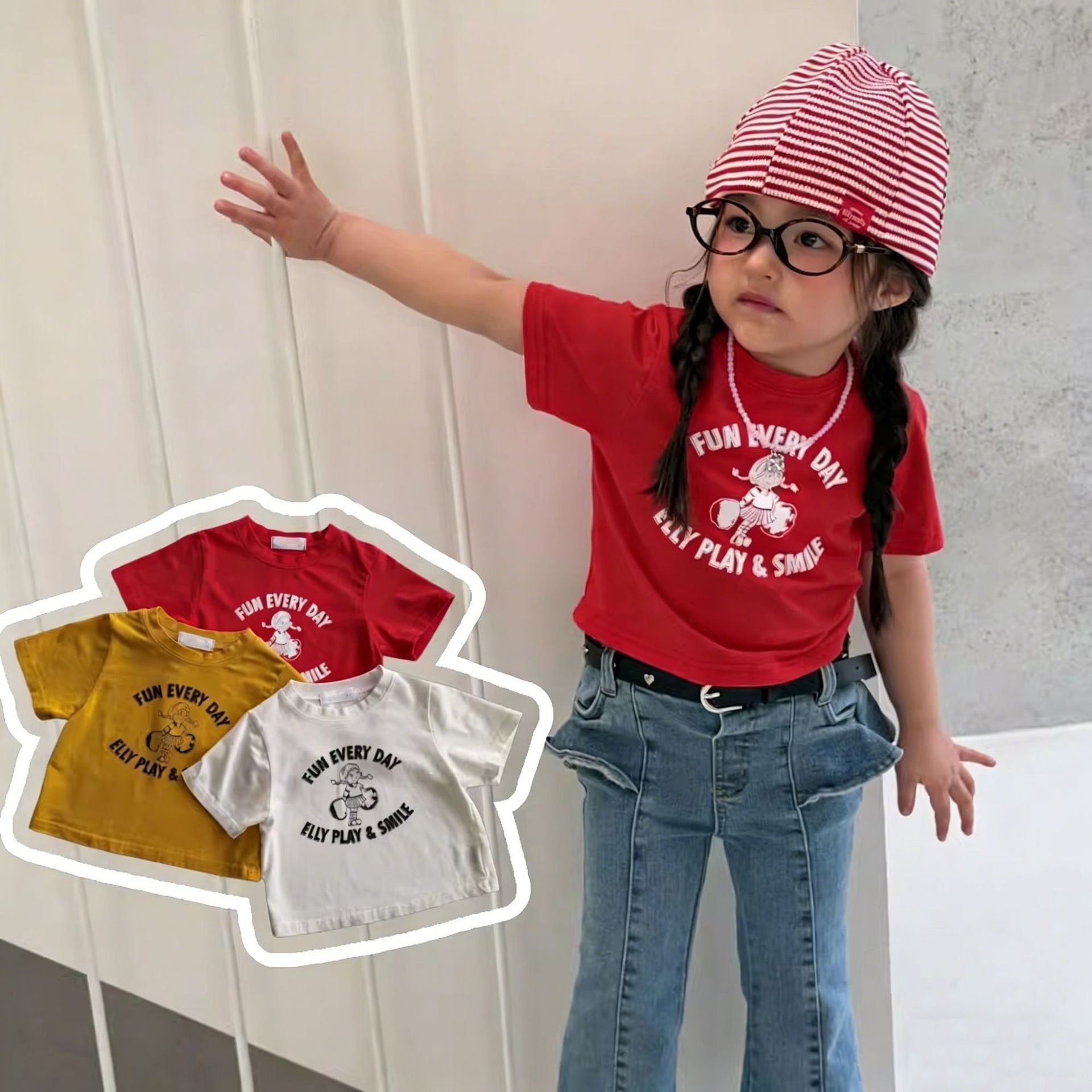2026新作★子供服　トップス★90cm〜140cm 3色