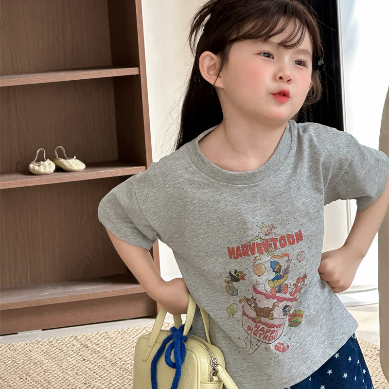 2026新作XF★子供服　トップス★80cm〜130cm 2色