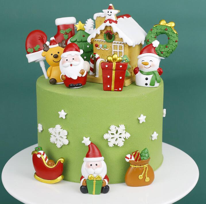 樹脂クリスマス小物★大人気飾り用品★装飾　デコレーション・ケーキ飾り小物★