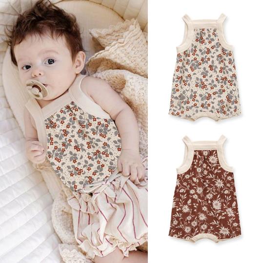 2022夏新品★男女兼用　ロンパース　66-90cm　2色
