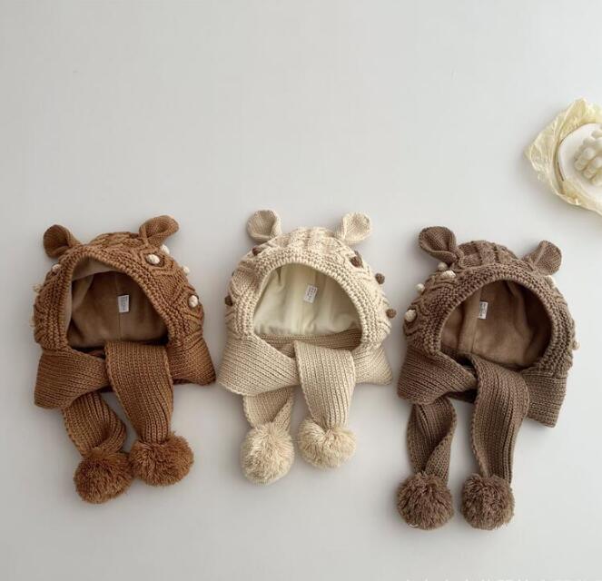 秋冬★子供用★帽子★キッズ帽子★防寒★暖かい★ニット帽子★ベビー★厚手★6色