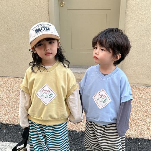 2023春新品★子供服　トップス　ベスト　80-150cm★2色