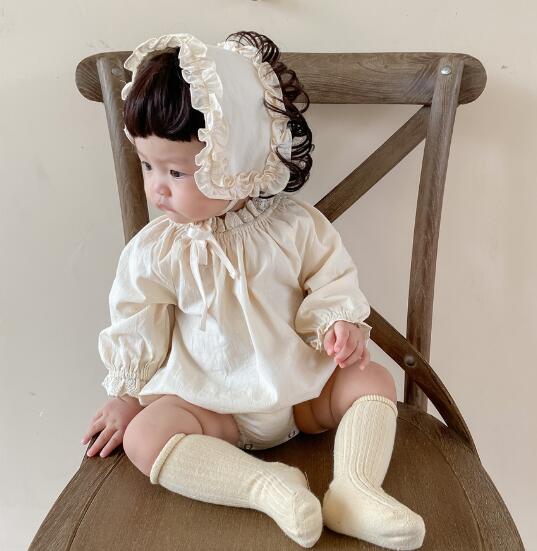 春新作★韓国風子供服★ベビー服★ロンパース+頭飾り★可愛い★66-90CM