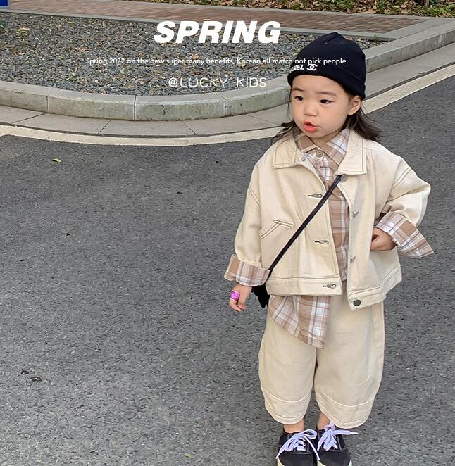 2023新品★子供服　コート+ズボン　セットアップ★80-130cm★