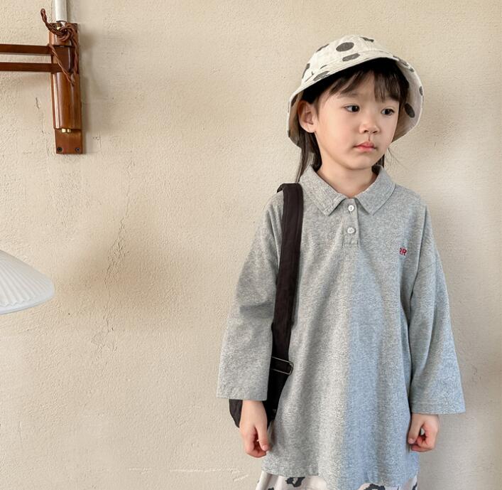 子供服★トップス★Tシャツ★韓国風子供服★男女兼用★長袖★2色★80-130CM