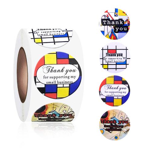 包装資材★手作り工芸品★プレゼントの装飾など★粘着シール★1巻き=500P