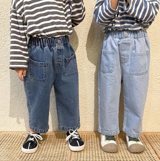 2023春新品★子供服　ボトムス　デニムズボン　80-150cm★2色