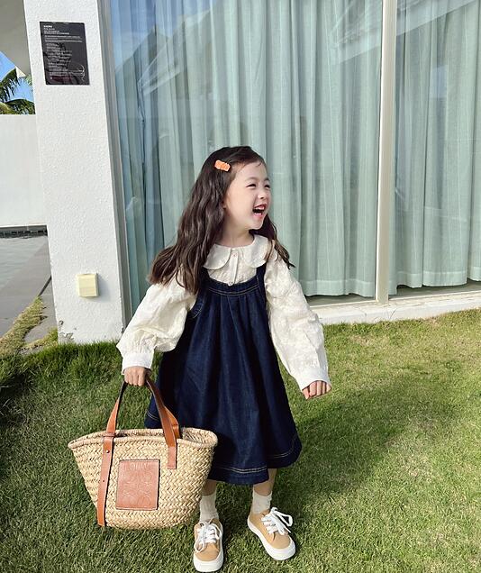 2023新品★子供服　トップス+サロペットワンピース　セットアップ★100-140cm★