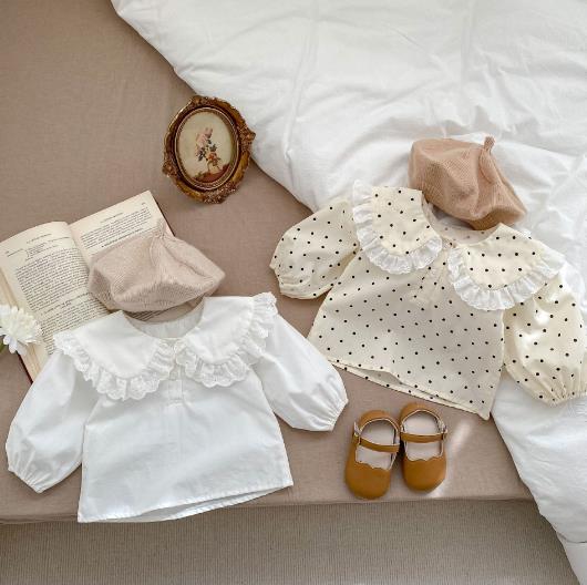 2023春新品★子供服　トップス　シャツ　66-100cm★2色