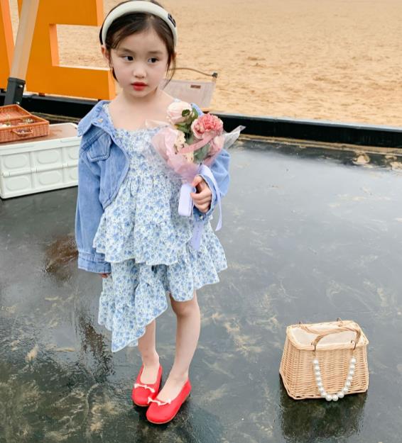 2023春夏新品★子供服　吊りワンピース&デニムコート　分けて販売　80-140cm