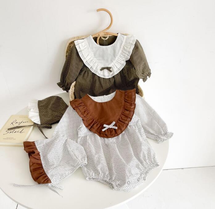 子供服★ロンパース+帽子★連体服★長袖★ベビー★可愛い★2色★66-100CM