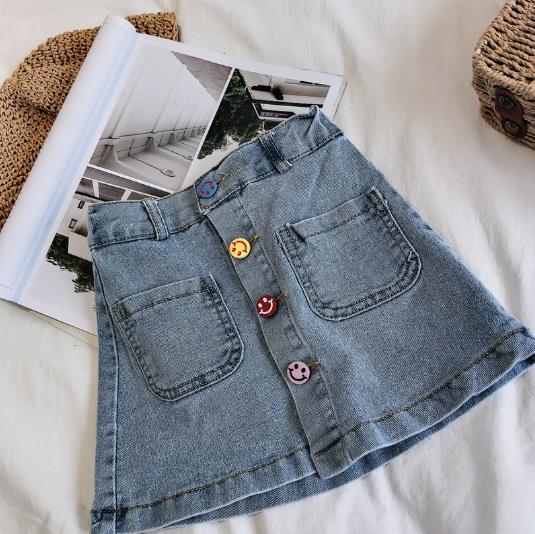 2023春新品★子供服　ボトムス　デニムスカート　90-130cm