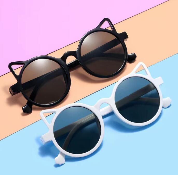 メガネ★日焼け防止★キッズ★子供用★子供向けメガネ★サングラス★猫耳造形★男女兼用★5色