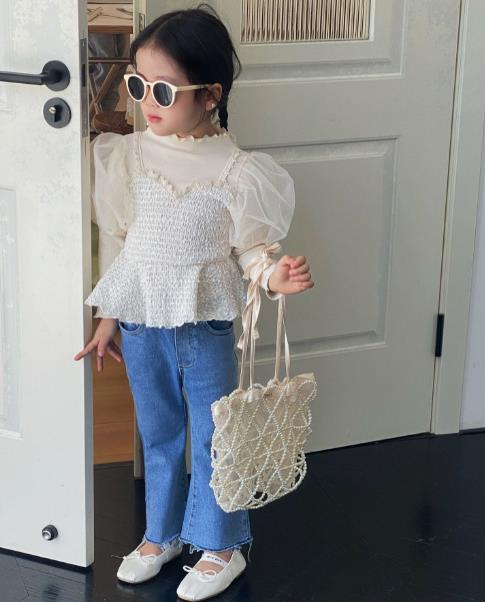 2023春新品★子供服　ボトムス　デニムズボン　80-130cm