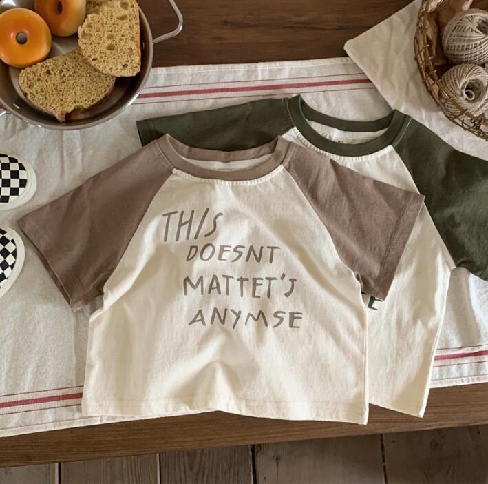 2023★春新作★韓国風子供服★トップス★Tシャツ★2色80-130CM