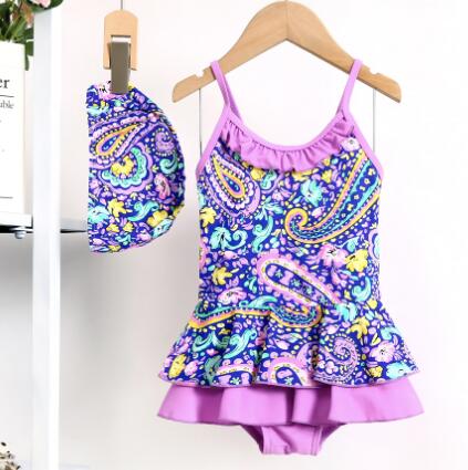 2023年新作★キッズ用アパレル　水着★帽子付き★90-140