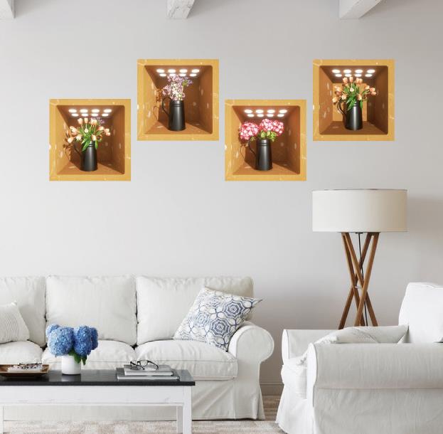 2月新作★DIY壁紙★壁ステッカー★貼り紙★30*30CM*4枚