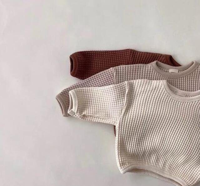 子供服★トップス★スウェット★無地★韓国風子供服★ベビー★3色★66-100CM