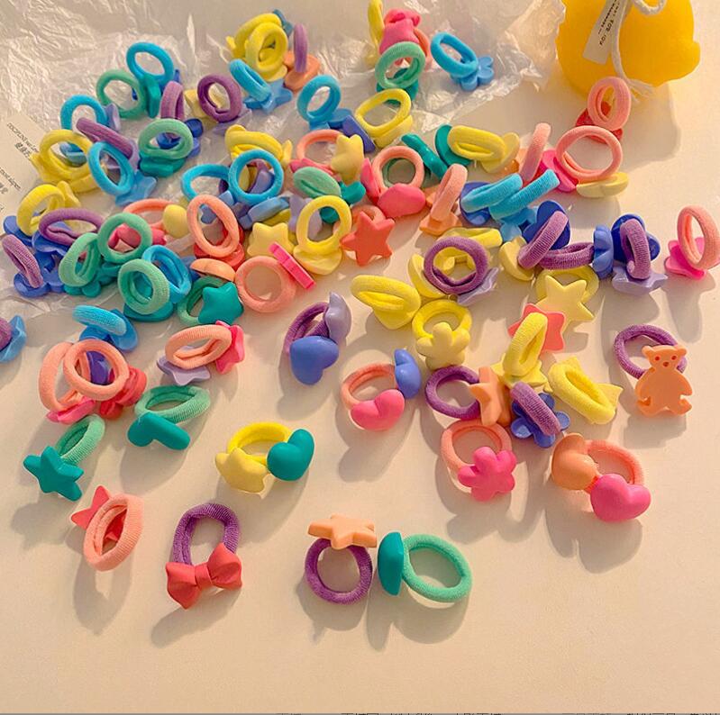 2023新作★子供向け★髪飾り★ヘアゴム★まとめ髪★ヘアアクセサリー★10枚入り