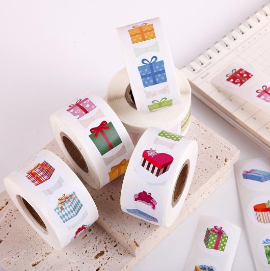 包装資材★手作り工芸品★プレゼントの装飾など★粘着シール★1巻き=500P