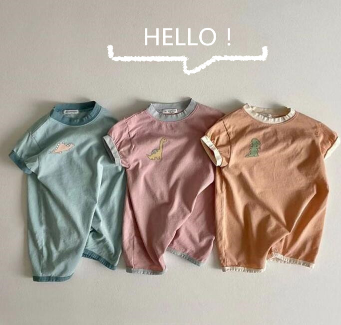 子供服★ロンパース★連体服★韓国風子供服★ベビー★ダイナソー★3色★66-90CM