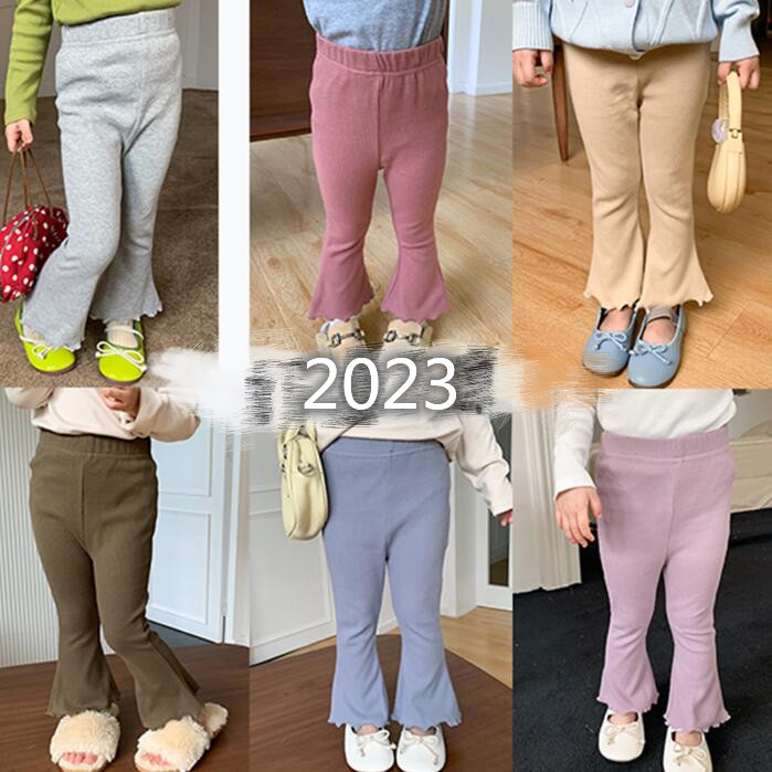 子供服★ズボン★ボトムス★韓国風子供服★キッズ女の子★無地★7色★90-140CM