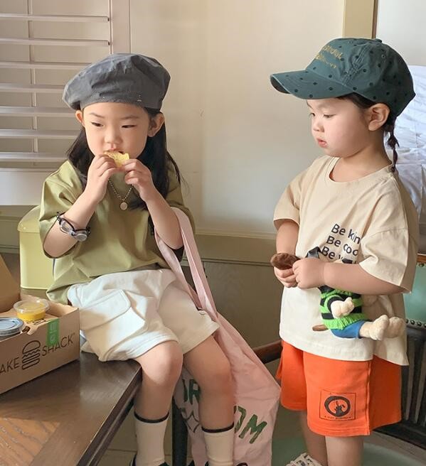 2023★春夏新作★韓国風子供服★Tシャツ★2色80-130CM