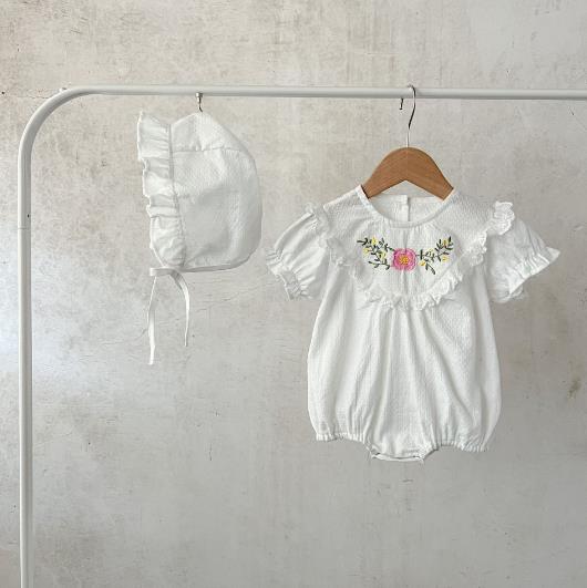 2023夏新品★子供服　ロンパース+帽子　66-100cm　