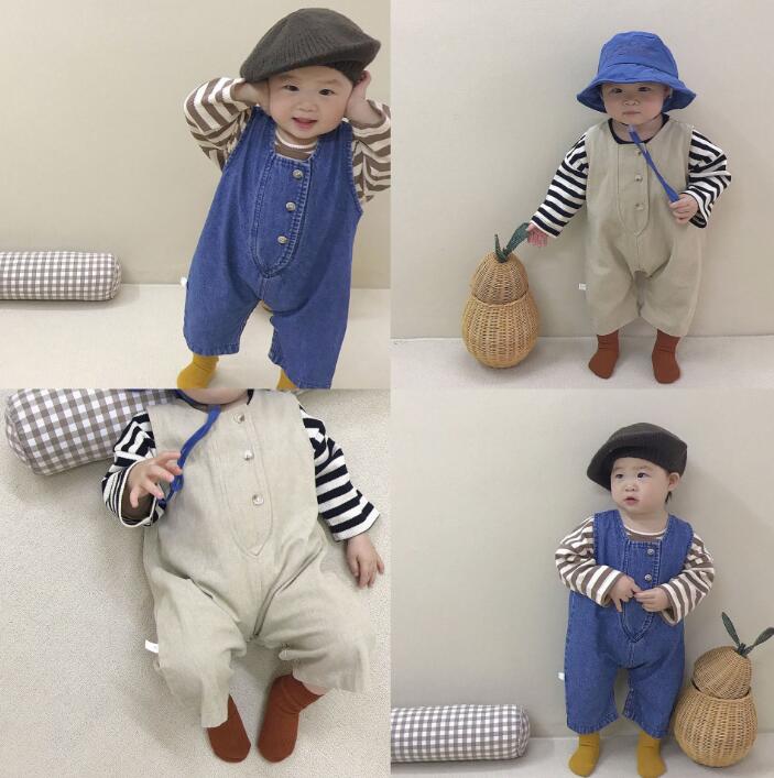 2023★春新作★韓国風子供服★トップス★サロペット★4色73-100CM