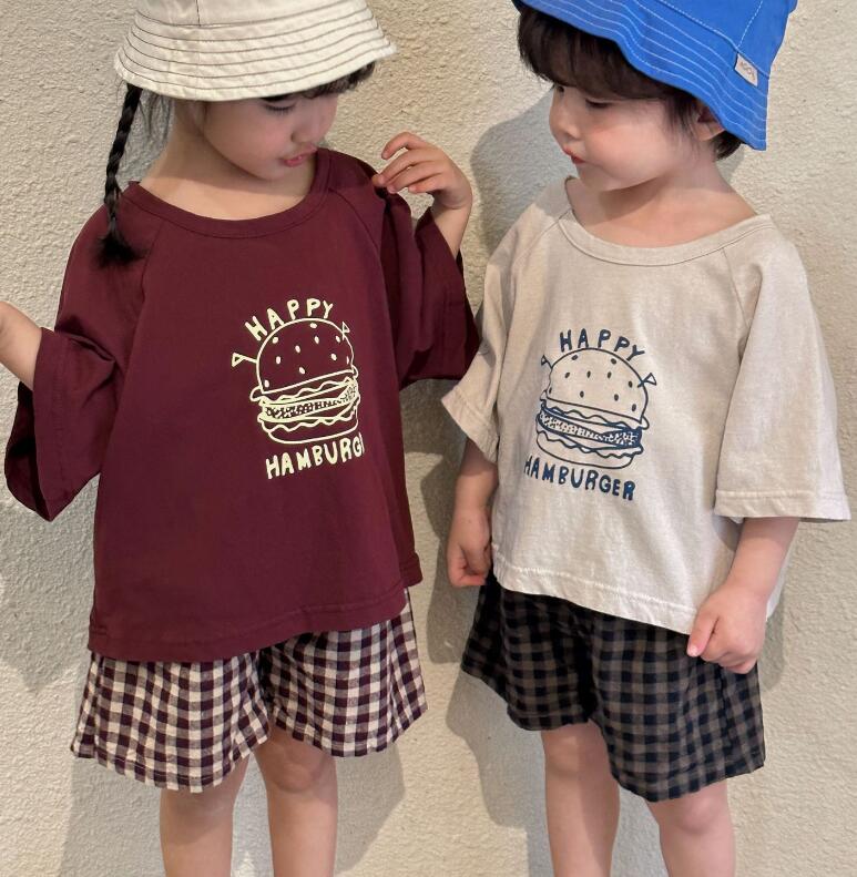2023★春夏新作★韓国風子供服★Tシャツ★トップス★2色80-150CM