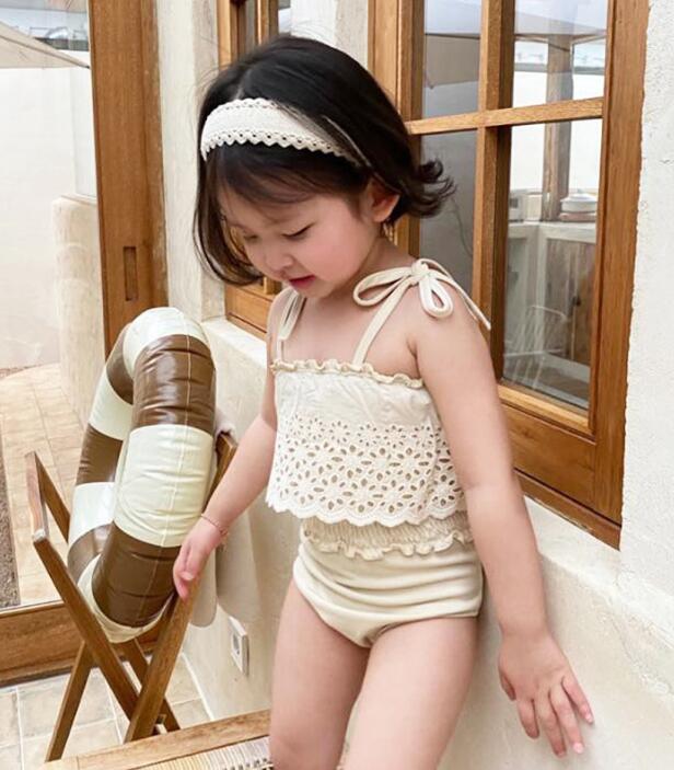 2023★春夏新作★韓国風子供服★水着+帽子★90-140CM