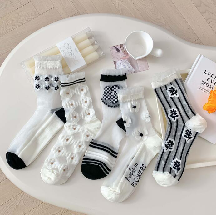 靴下★レデイース★ソックス★大人用★女性用靴下★薄手★可愛い★5色