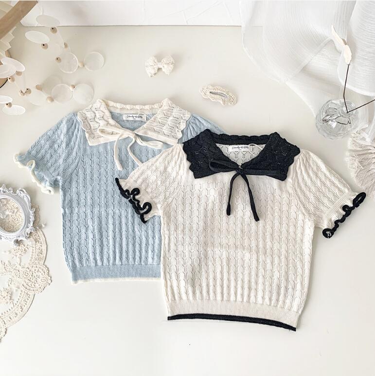 2023夏新品★子供服　ニットトップス★73-140cm★2色