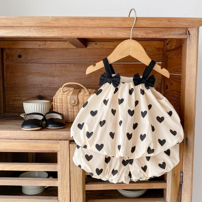 子供服★トップス+パンツ★セットアップ★韓国風子供服★ベビー★袖なし★66-100CM