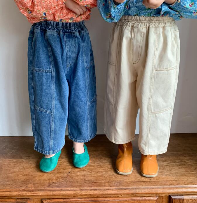 2023★春秋新作★韓国風子供服★ズボン★ジーンズ★2色80-140CM