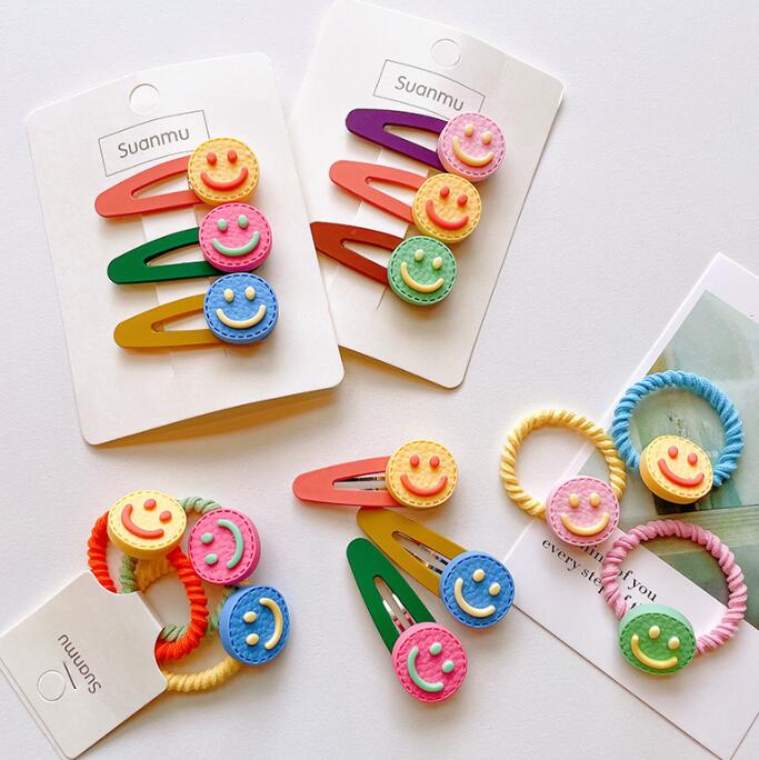 子供用★キッズ★髪飾り★まとめ髪用★ヘアアクセサリー★ヘアピン/ヘアゴム★笑顔★多色