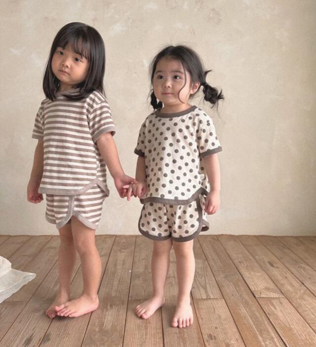 2023★春夏新作★韓国風子供服★トップス+ズボン2セット★2色80-130CM