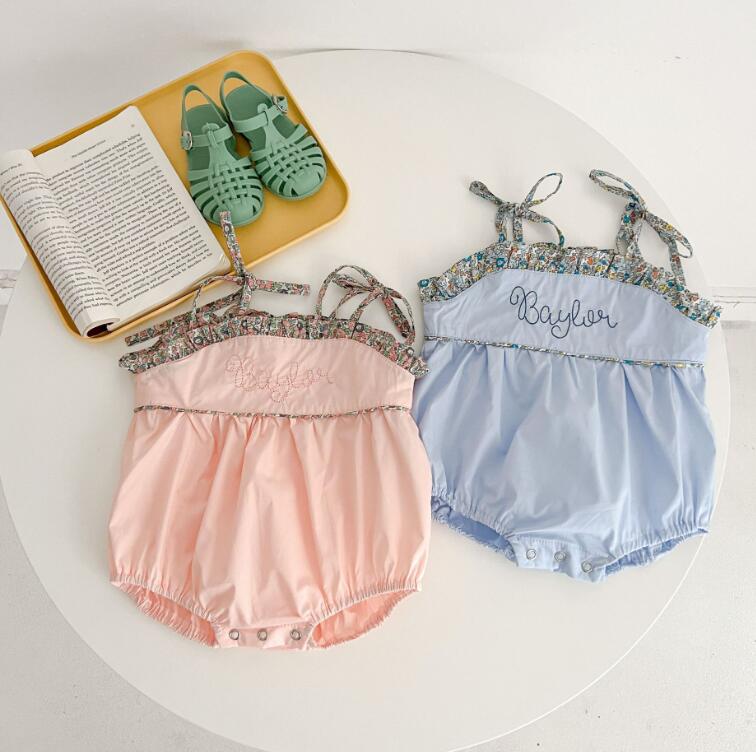 子供服★ロンパース★連体服★ノースリーブ★韓国風子供服★ベビー★可愛い★2色★66-100CM