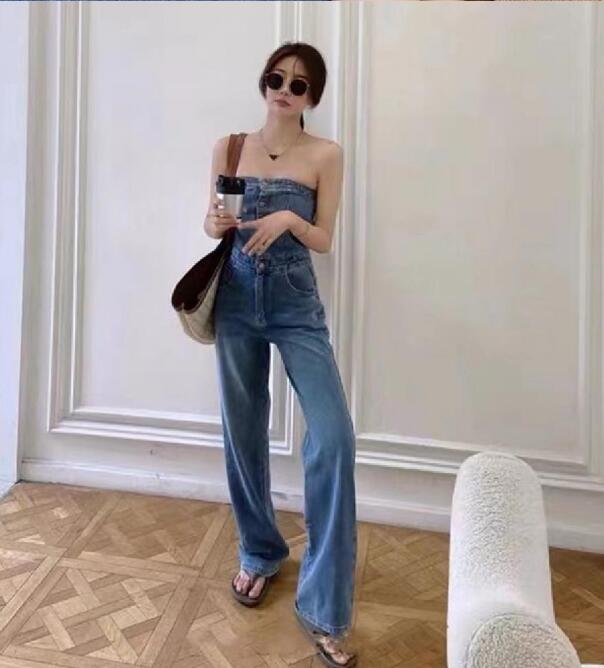 2023新型★レディース服　デニム連体服★S〜XL