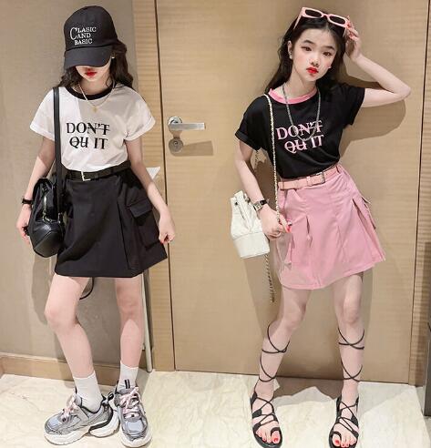 2023新品★子供服★トップス+スカート　セットアップ★120-170cm★2色