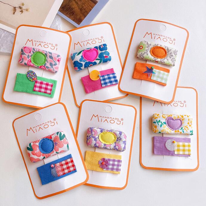 子供用★ヘアピン★髪飾り★まとめ髪用★ヘアアクセサリー★韓国風★2枚入り★多色