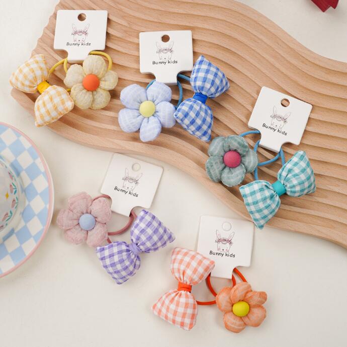 子供用★ヘアゴム★髪飾り★まとめ髪用★ヘアアクセサリー★2枚入り★可愛い★多色