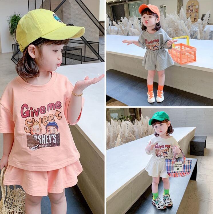 2023★春夏新作★韓国風子供服★トップス+ズボン2セット★3色80-130CM