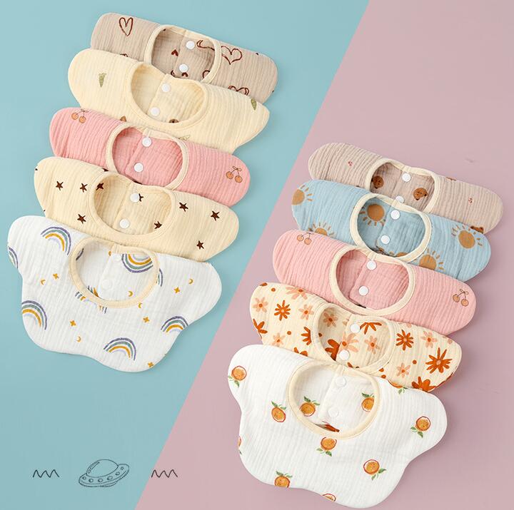 新登場★ベビー涎掛け★棉質　9種★食事用★