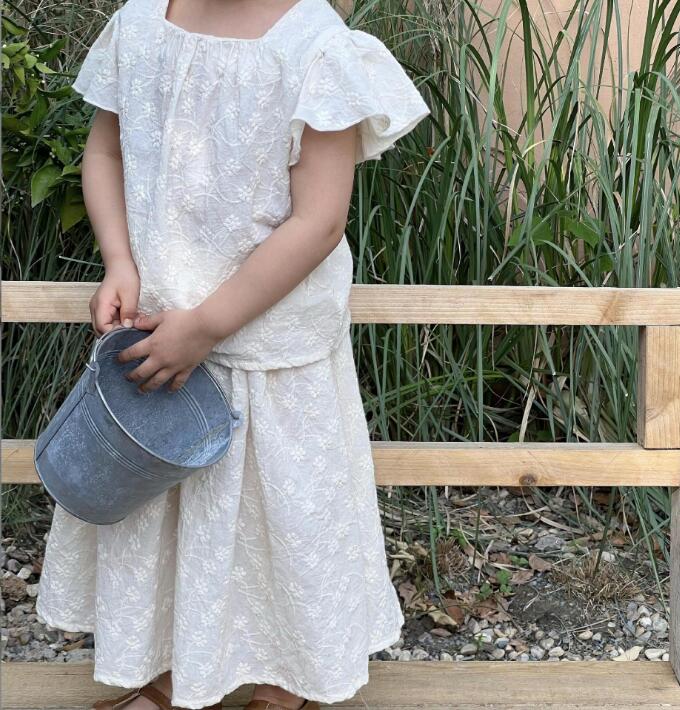 2023★春夏新作★韓国風子供服★トップス+スカート2セット★80-140CM