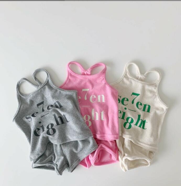 2023★春夏新作★韓国風子供服★トップス+ズボン2セット★3色80-130CM