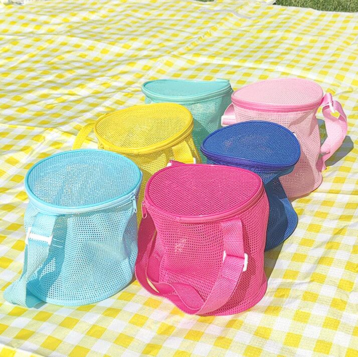 新登場★網袋ビーチトイ収納袋　収納袋★6色