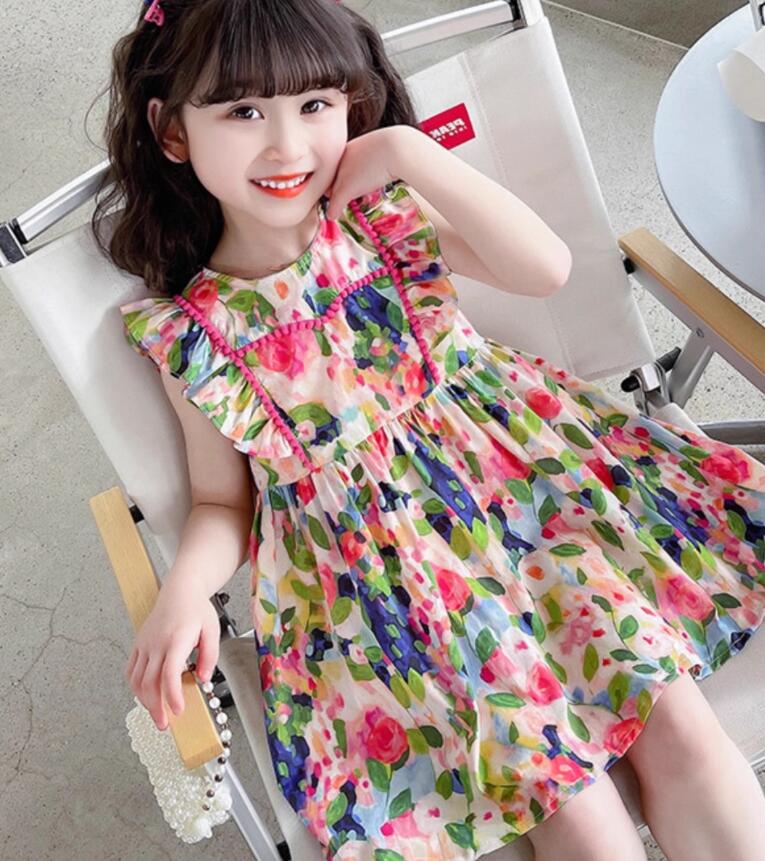 2023★春夏新作★韓国風子供服★ワンピース★7-15