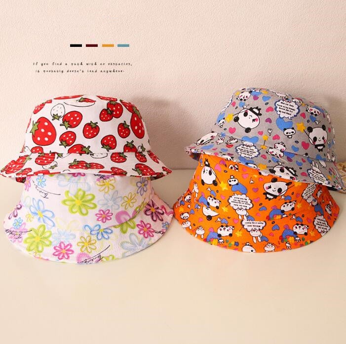 子供用★帽子★バケットハット★キッズ★男女兼用★日焼け防止★可愛い★7色